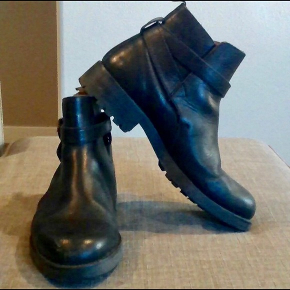 Men's Impulse Leather Ankle Boots - 10 - Picture 1 of 7